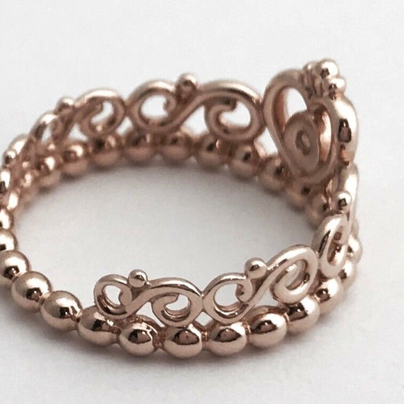 PANDORA Rose Collection My Princess Tiara Ring 8.5 - Picture 2 of 2